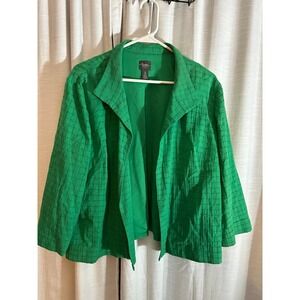 Travelers's collection ladies, green blouse